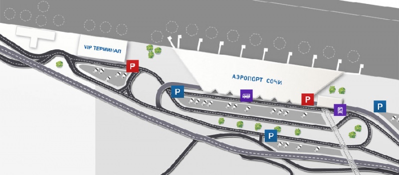Схема аэропорта в Адлере